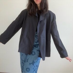 Anne Klein Open Front Jacket Blazer Black Large